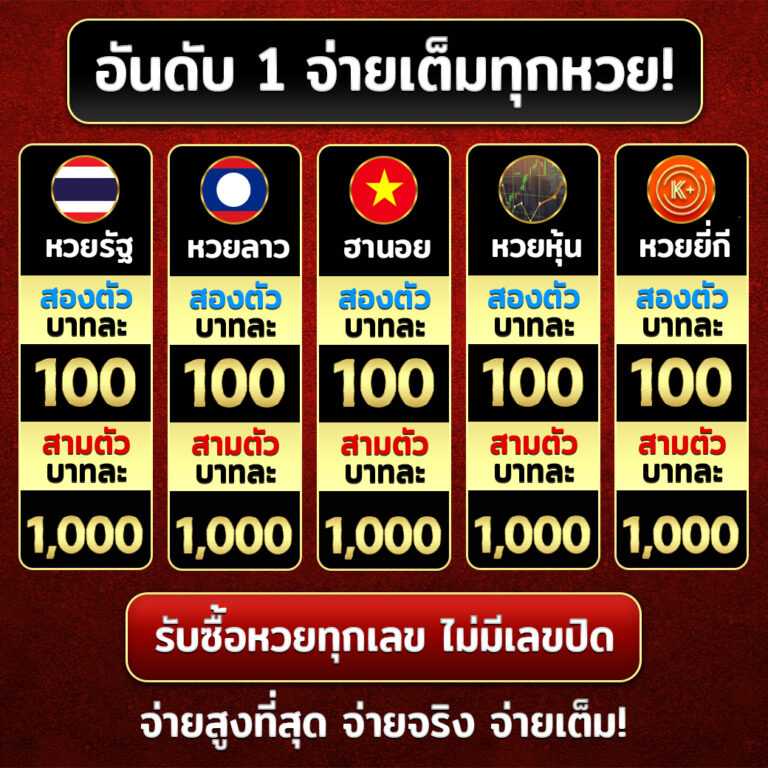 kerry899 อันดับ 1 จ่ายเต็มทุกหวย
